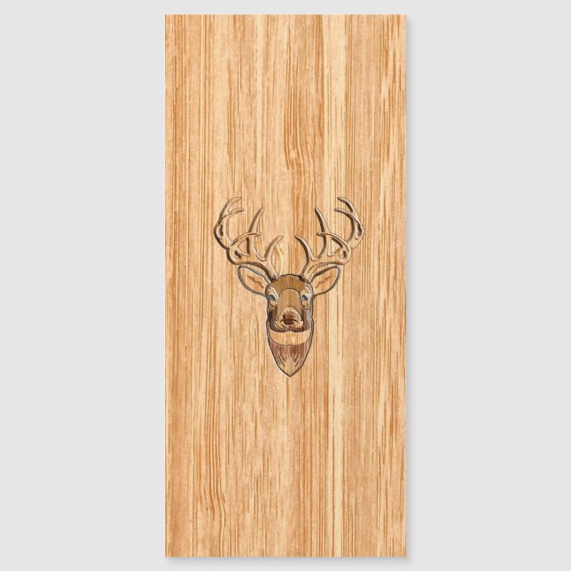 Elegante Grano de madera de lino blanco de cabeza  (Anverso)