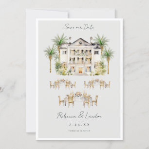 Elegante Guardar La Invitación Boda De Fecha