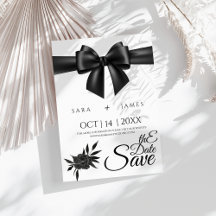 Elegante Guardar la tarjeta de anuncio de fecha