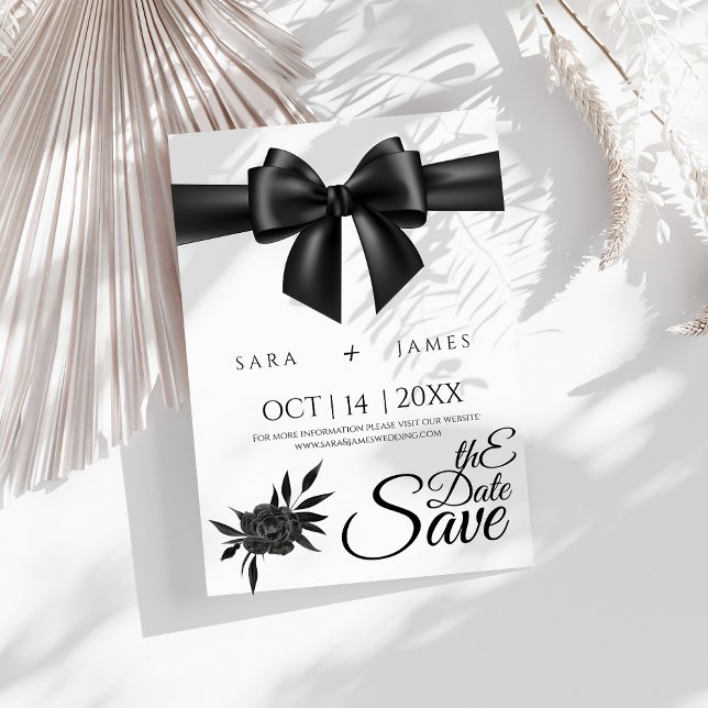 Elegante Guardar la tarjeta de anuncio de fecha (Subido por el creador)