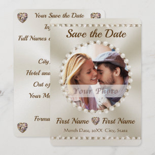 Elegante Guardar las invitaciones de fecha, Person