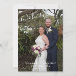 Elegante guión 2 Foto Amor y agradecimiento Boda