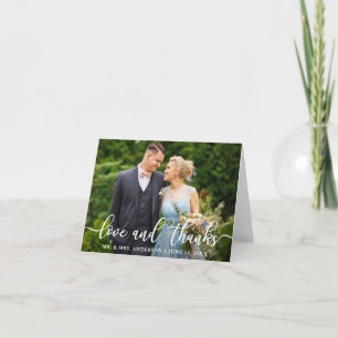 Elegante guión Boda amor y agradecimiento nota