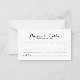 Elegante guión Boda consejo y carta de deseos