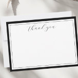 Elegante guión caligrafía tarjeta de agradecimient<br><div class="desc">Una hermosa tarjeta de agradecimiento para expresar tu gratitud. Diseño característico "gracias" en un tipo de letra de caligrafía de guión. Cambie fácilmente el color del borde para que se ajuste a su estilo. Elegante y clásico - esta plantilla le hace fácil dar las gracias. Puede añadir fácilmente un mensaje...</div>