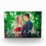 Elegante guión casado y Boda de fotos de moras<br><div class="desc">Elegante guión casado y Boda de fotos de moras</div>