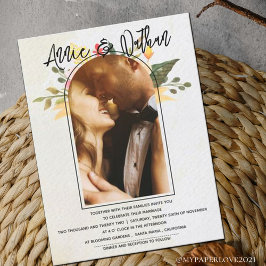 Elegante guión de arco floral Romántico Boda de fo