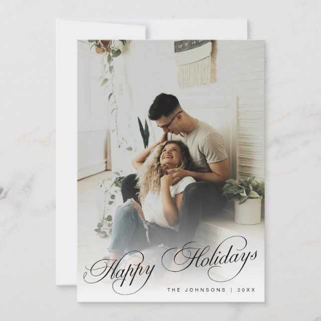 Elegante guión de caligrafía moderna de Navidad Fo (Anverso)
