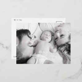 Elegante guión de Relieve metalizado postal de nac