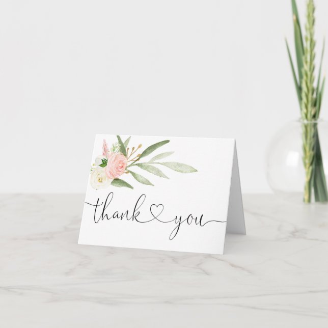 Elegante guión elegante de oro verde rosa tarjeta  (Anverso)