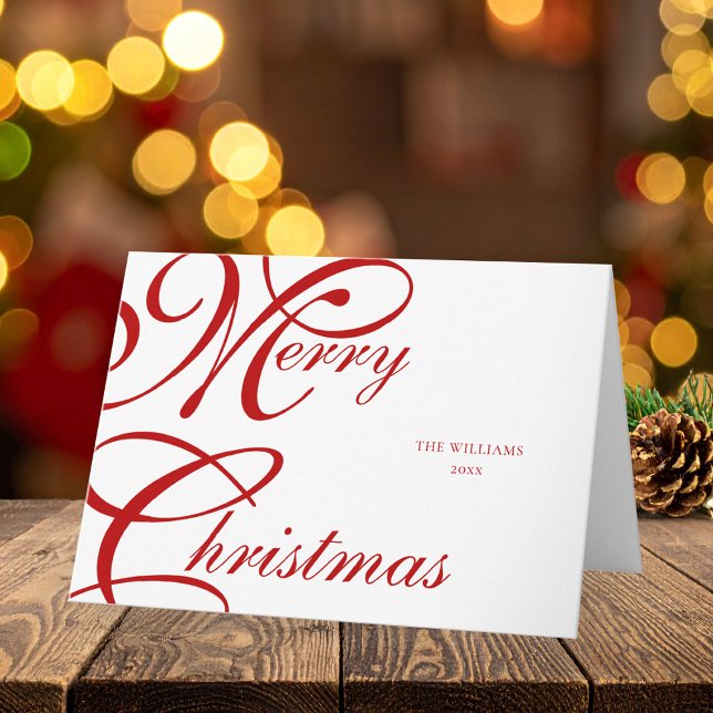 Elegante guión Feliz Navidad No Foto (Subido por el creador)