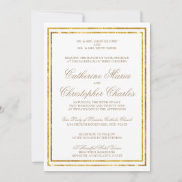 Elegante guión Invitación a la boda de la frontera