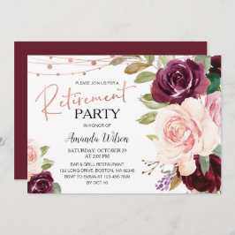 Elegante guión Invitación Fiesta de retiro de Borg