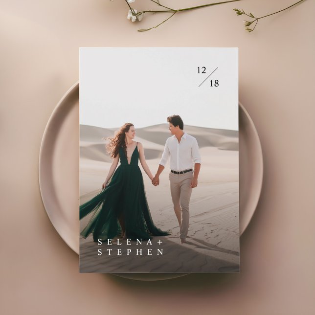 Elegante guión moderno de la invitación a la boda  (Subido por el creador)