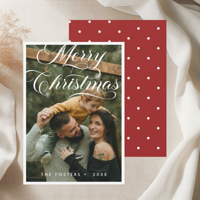 Elegante guión moderno foto Feliz Navidad (Subido por el creador)