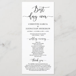 Elegante guión negro, nuestro programa de ceremoni