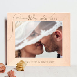 Elegante hacemos láser caligráfico Boda grabado