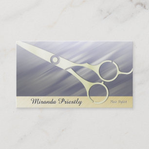 Elegante Hair Elegant Gold Scissor Tarjetas de vis
