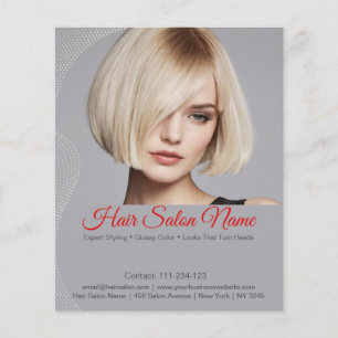 Elegante Hair Salon Flyer - Servicios de Personali