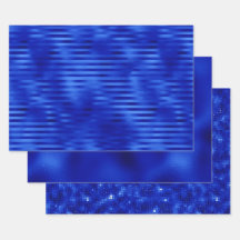 Elegante Hanukkah de papel de aluminio azul real