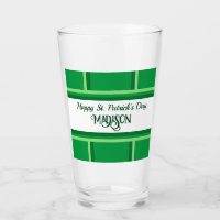 Elegante Happy St. Patrick's Day Custom Name Green