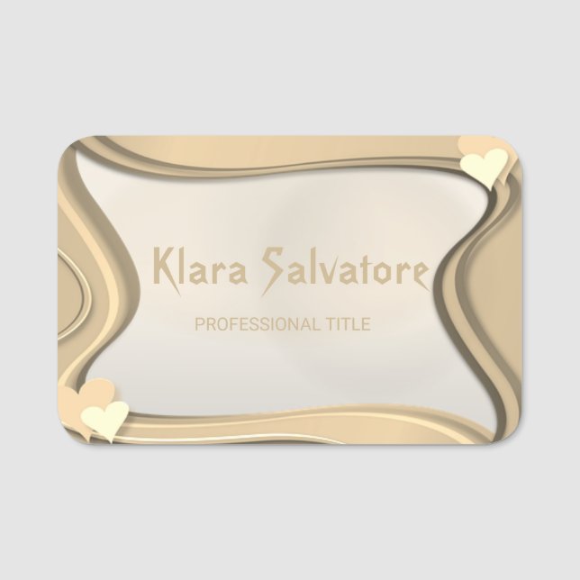 Elegante Hermosa Etiqueta Perfecta de Nombre Amari (Anverso)