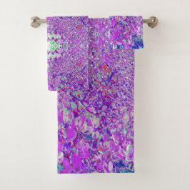 Elegante hidrangea liga púrpura y azul