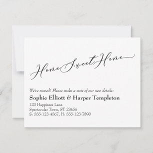 Elegante hogar Sweet Home Nueva Invitación de dire
