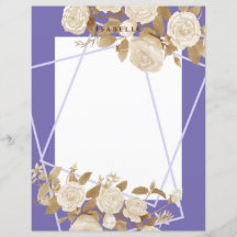 Elegante hoja de papel Rosa nautral morado