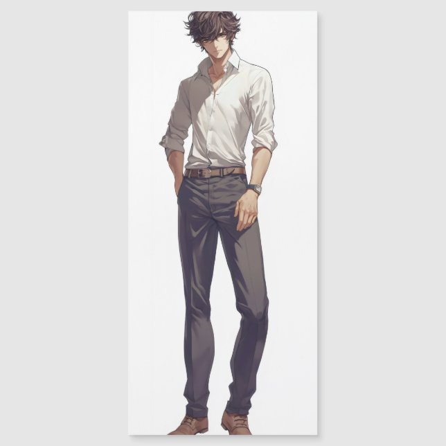 Elegante Hombre De Anime Agradable (Anverso)