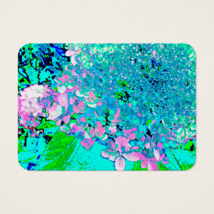 Elegante Hydrangea de luz rosa y azul