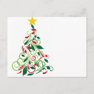 Elegante Ilustracion de árbol de Navidad moderno