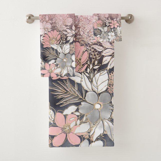 Elegante imagen Purpurina de gradiente rosa dorado (In situ)