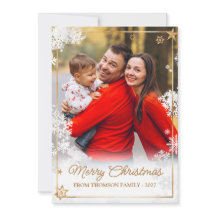 Elegante imagen superpuesta de Navidad con copo de