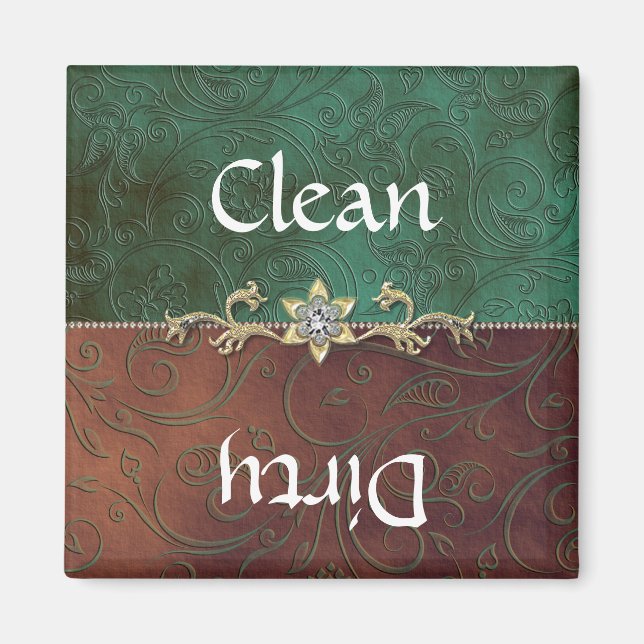 Elegante imán de lavavajillas (Frente)