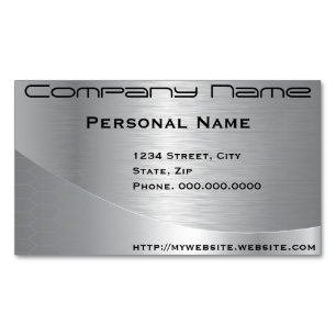 Elegante imán de tarjetas de visita corporativa pl