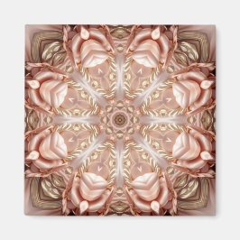 Elegante imán floral Naranja Peach