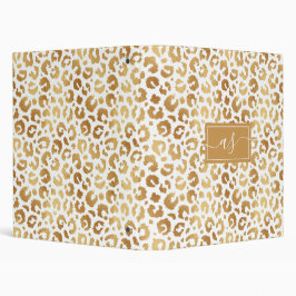 Elegante impresión de leopardo de Relieve metaliza