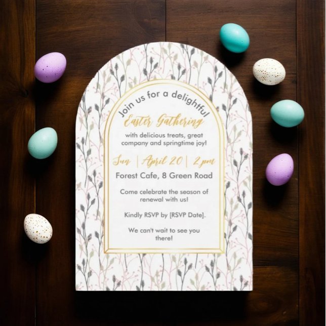 Elegante Invitación a Brunch de Pascua (Subido por el creador)
