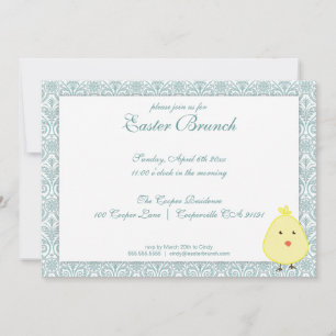 Elegante Invitación a Brunch de Pascua