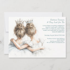 Elegante Invitación a Brunch del Día de la Hermana