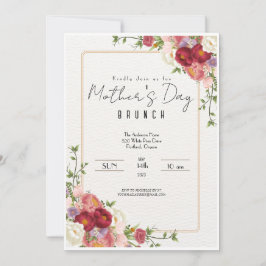 Elegante Invitación a Brunch del Día de la Madre F