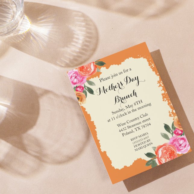 Elegante Invitación a Brunch del Día de la Madre F (Subido por el creador)