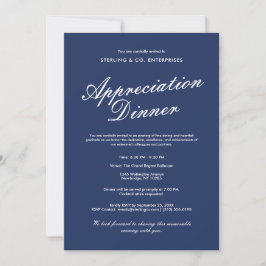 Elegante Invitación a Cenar De Apreciación Corpora