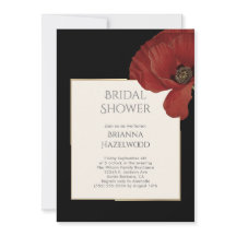 Elegante Invitación a ducha de novia con adormider