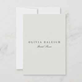 Elegante invitación a ducha de novia negra y saban