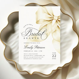 Elegante Invitación a ducha de novias con baño de