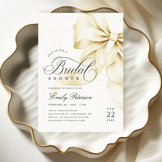 Elegante Invitación a ducha de novias con baño de  (Subido por el creador)