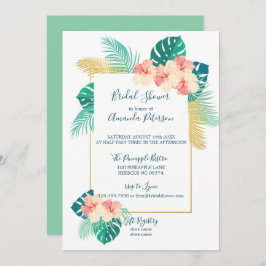 Elegante Invitación a ducha de novias en Hawái Hib