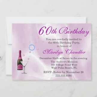 Elegante invitación a fiesta de cumpleaños